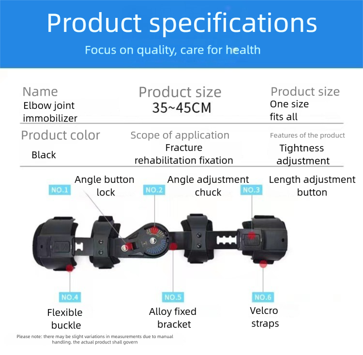 Adjustable elbow brace