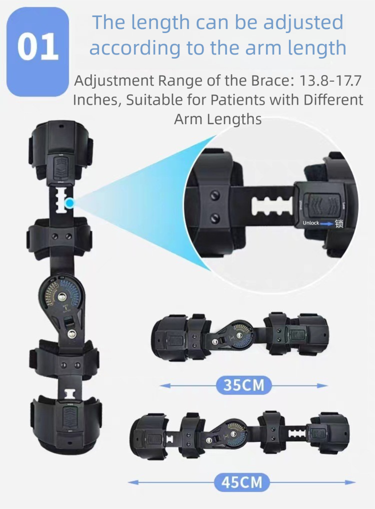 Adjustable elbow brace