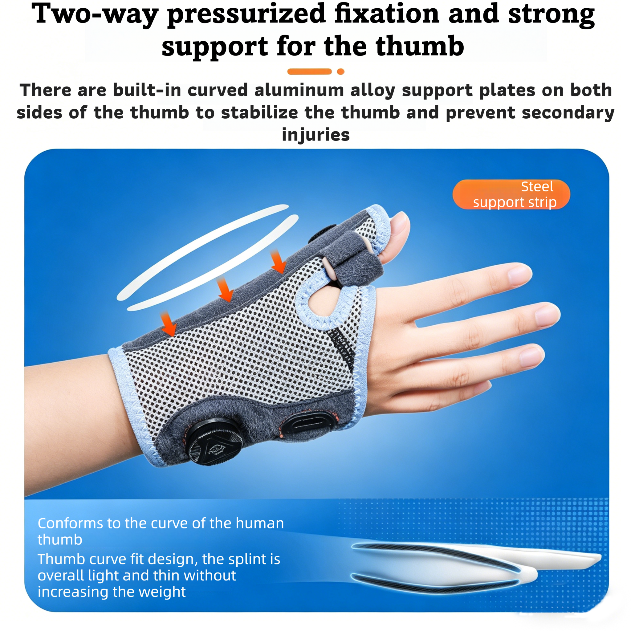Rotating Adjustable Wrist Support Rehabilitation Brace