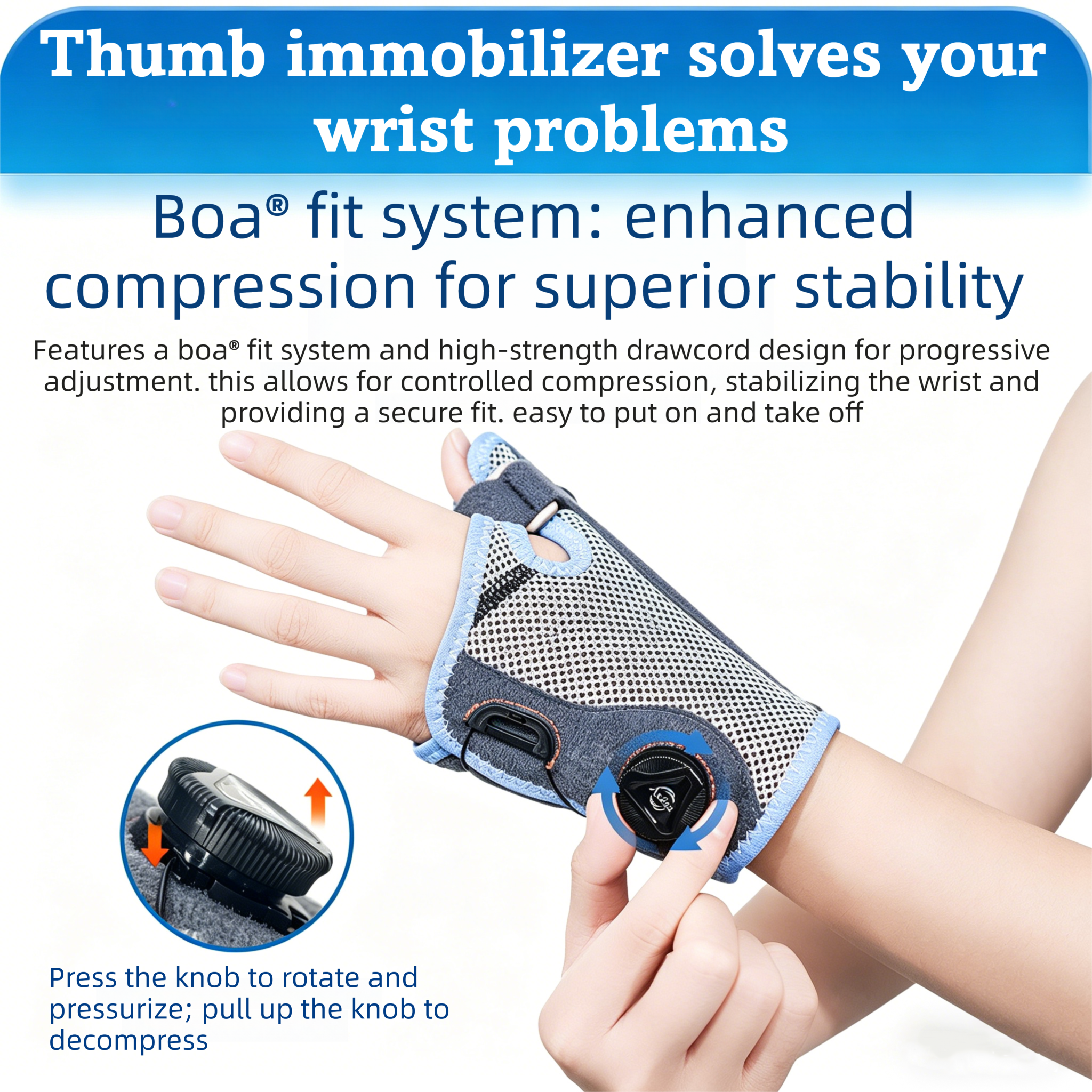 Rotating Adjustable Wrist Support Rehabilitation Brace