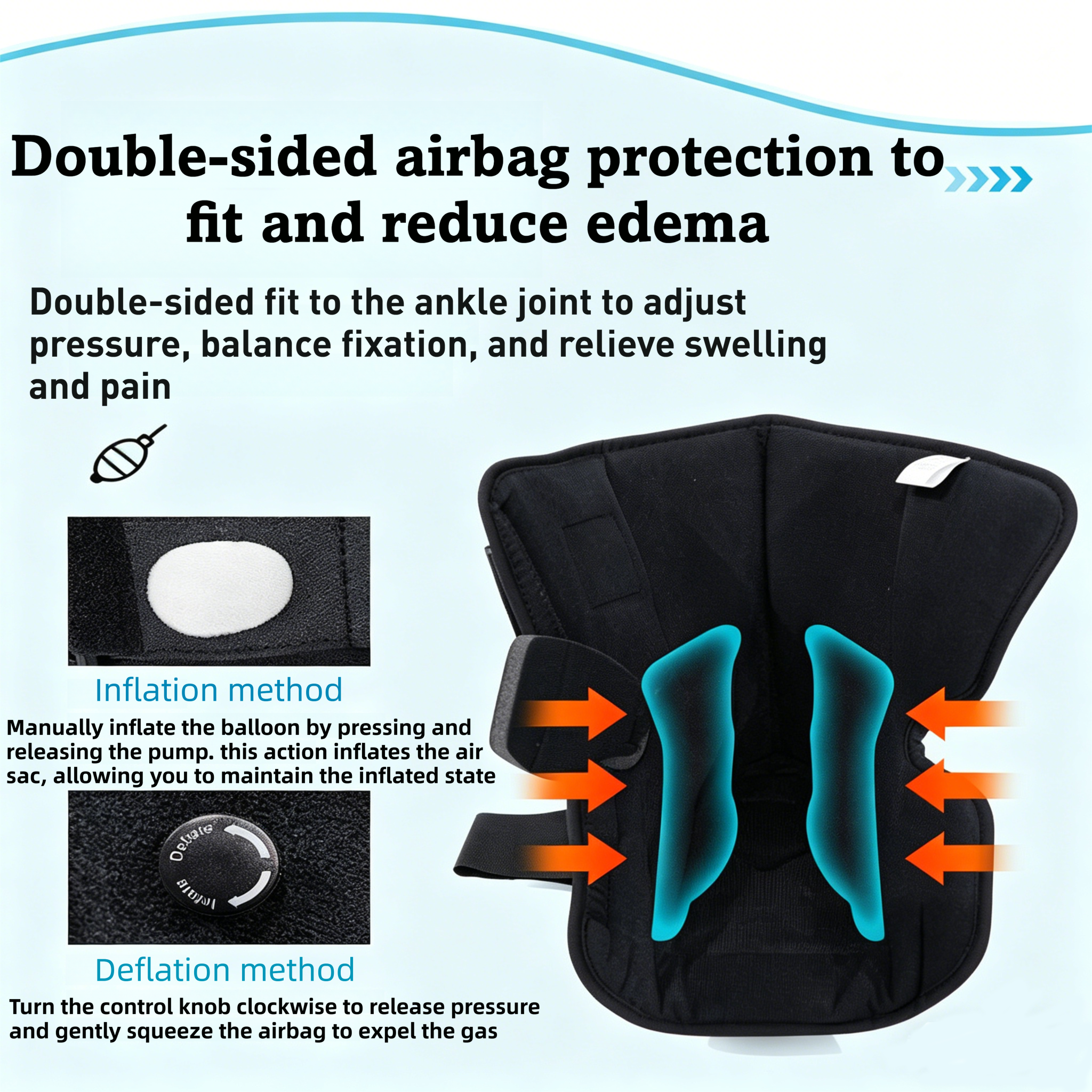 Airbag Achilles tendon boot brace