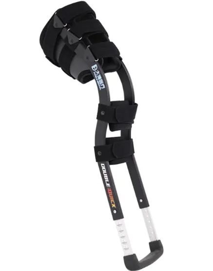 Portable walking stick for young people under the armpits without weight-bearing