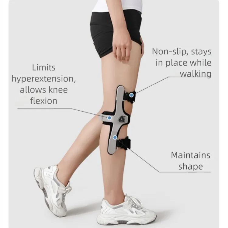 Knee hyperextension corrector