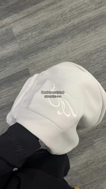 Street style double waist sweatpants