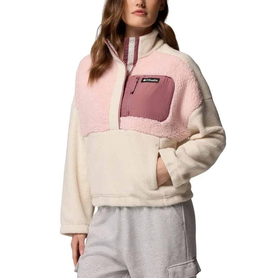 Trending Viral Women's Columbia Sherpa Fleece Pullover, Multi Sizes & Colors