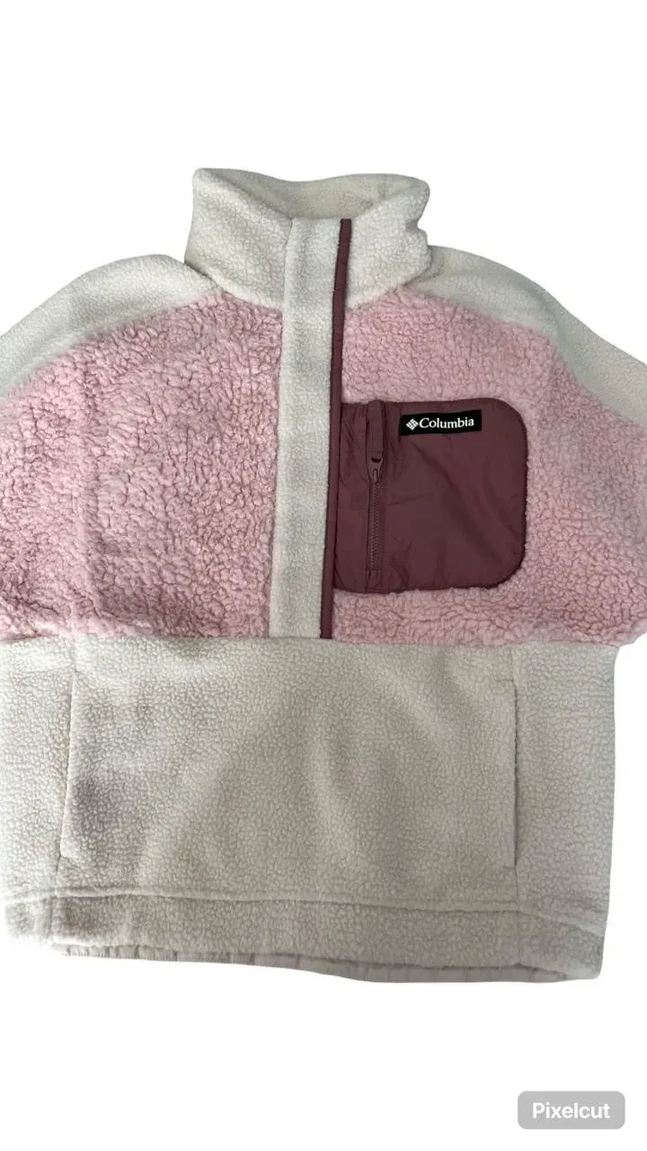 Trending Viral Women's Columbia Sherpa Fleece Pullover, Multi Sizes & Colors