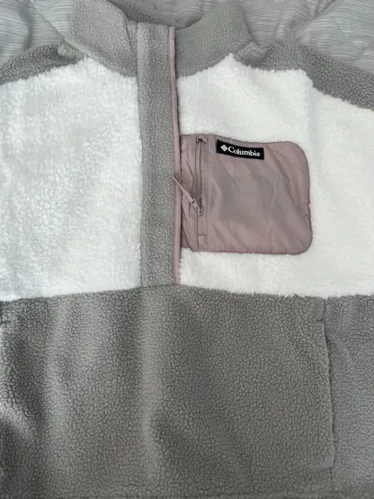 Trending Viral Women's Columbia Sherpa Fleece Pullover, Multi Sizes & Colors