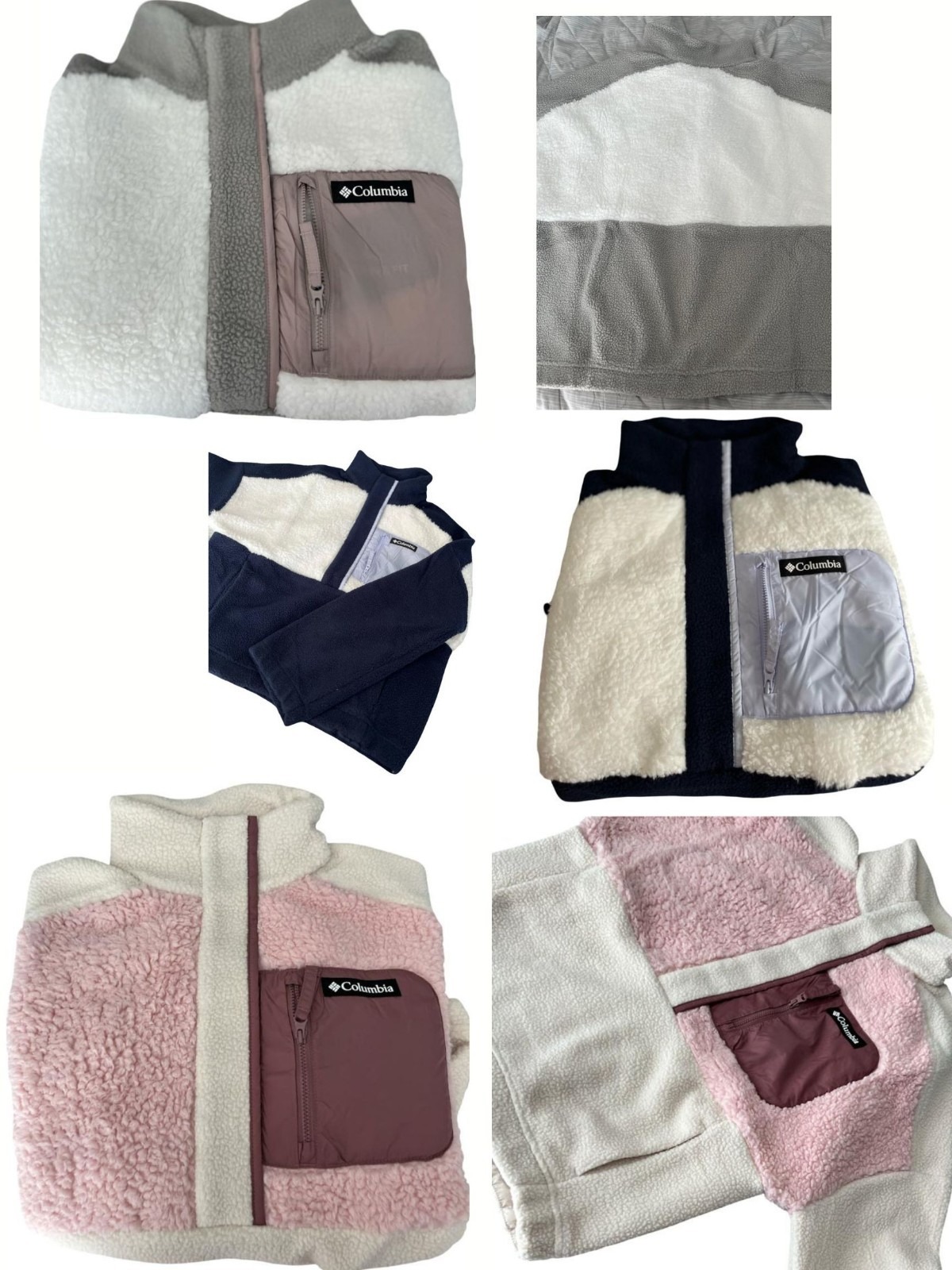 Trending Viral Women's Columbia Sherpa Fleece Pullover, Multi Sizes & Colors