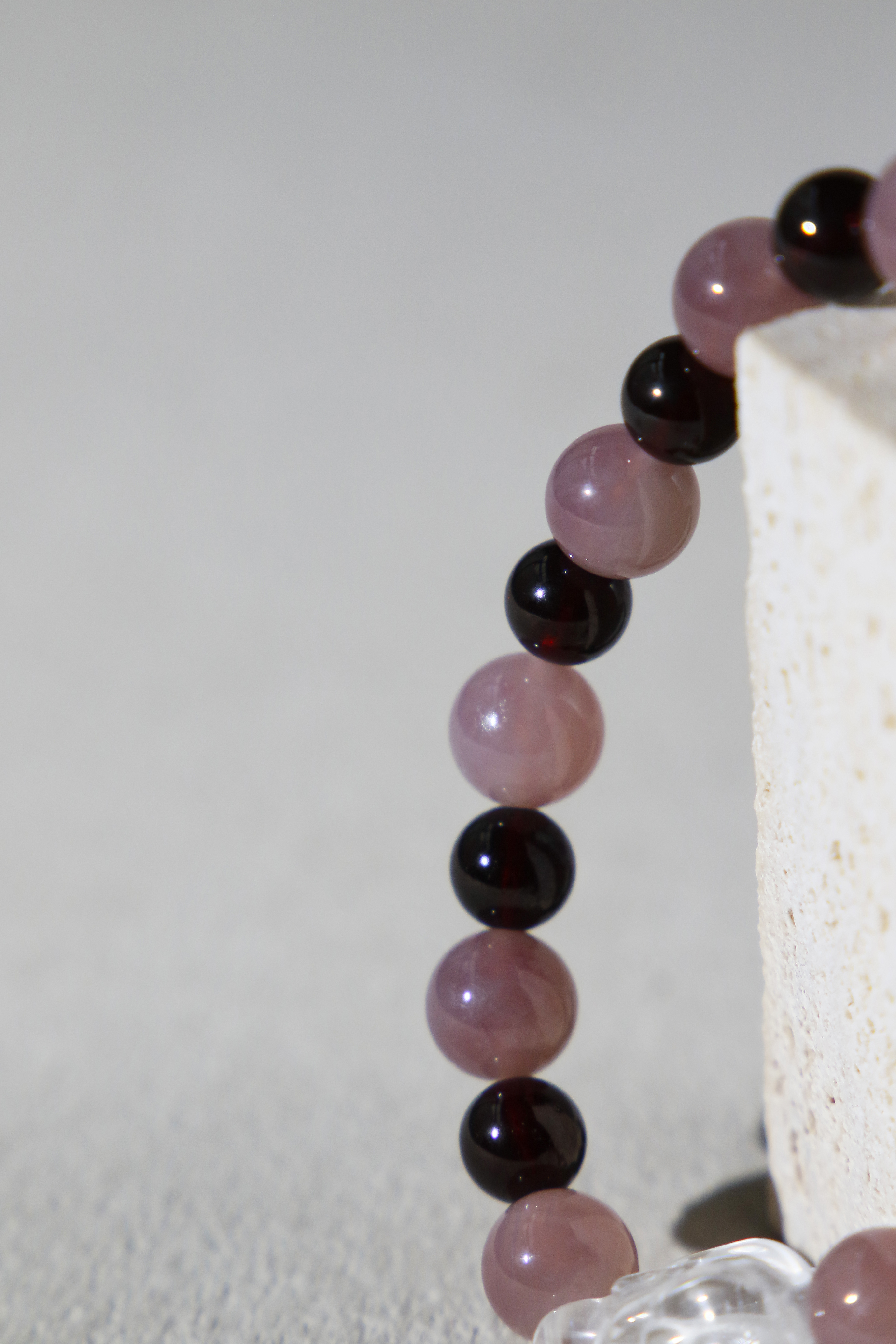 Rose Quartz + Garnet - Celestial Fox Love Attraction Bracelet