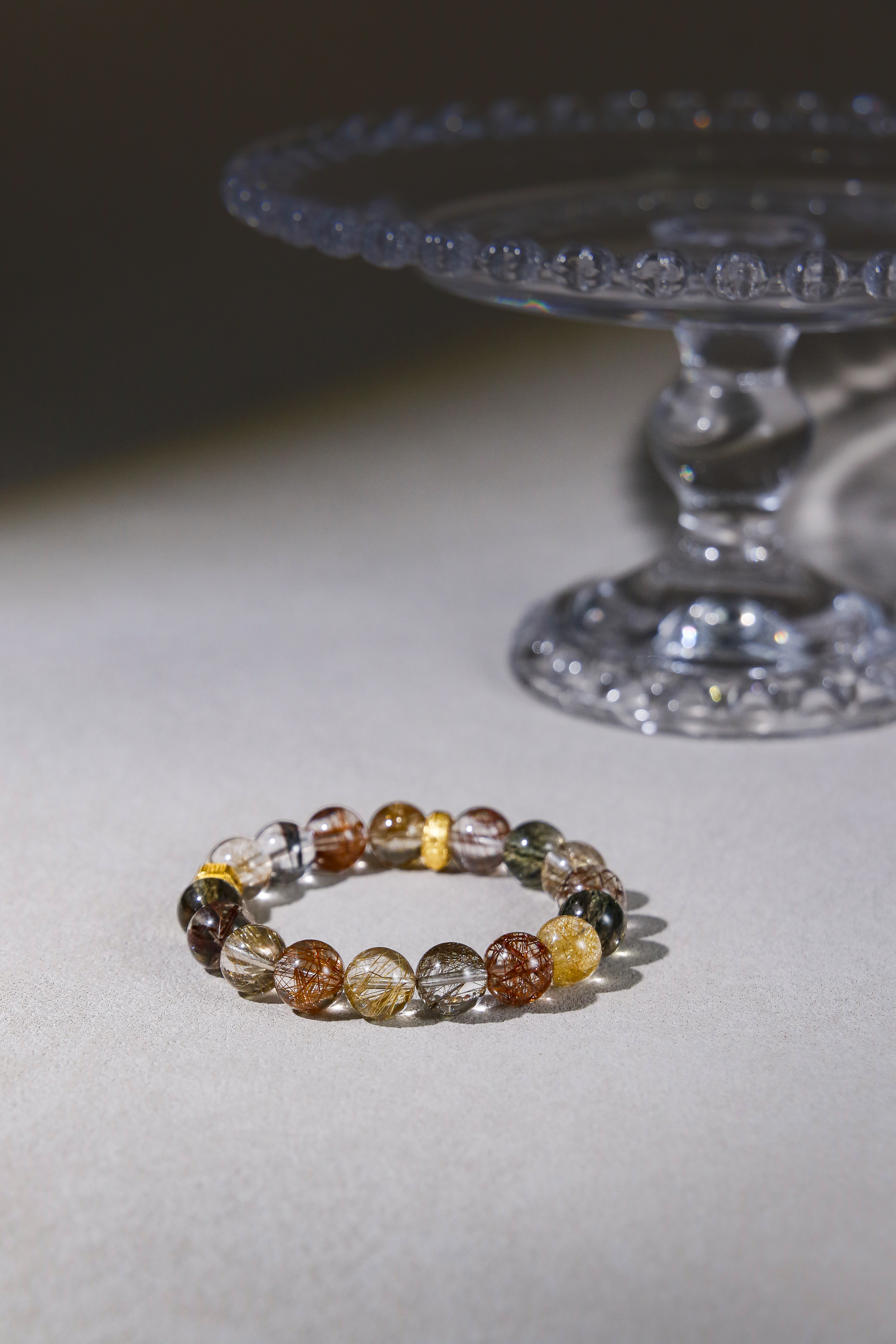 Zha Ji Lhamo Five-Strand Rutilated Quartz Bracelet
