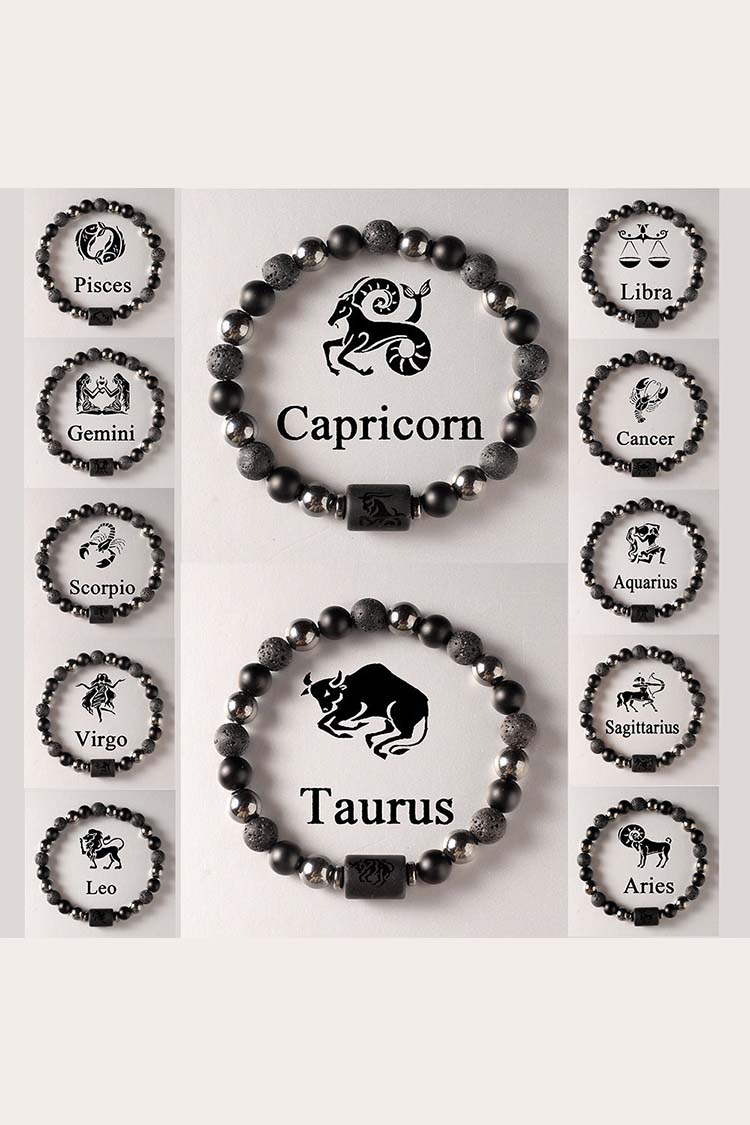 12 Zodiac Sign Crystal Bracelets