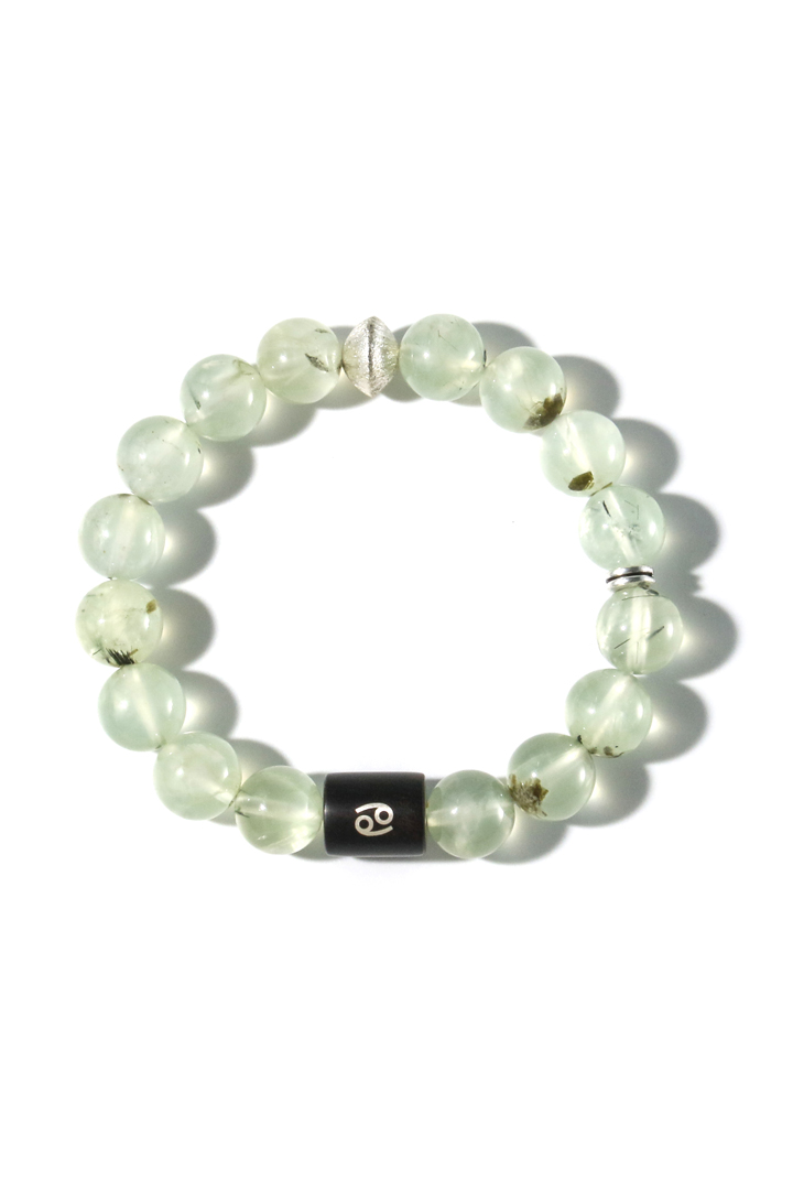 Pisces Prehnite Zodiac Bracelet