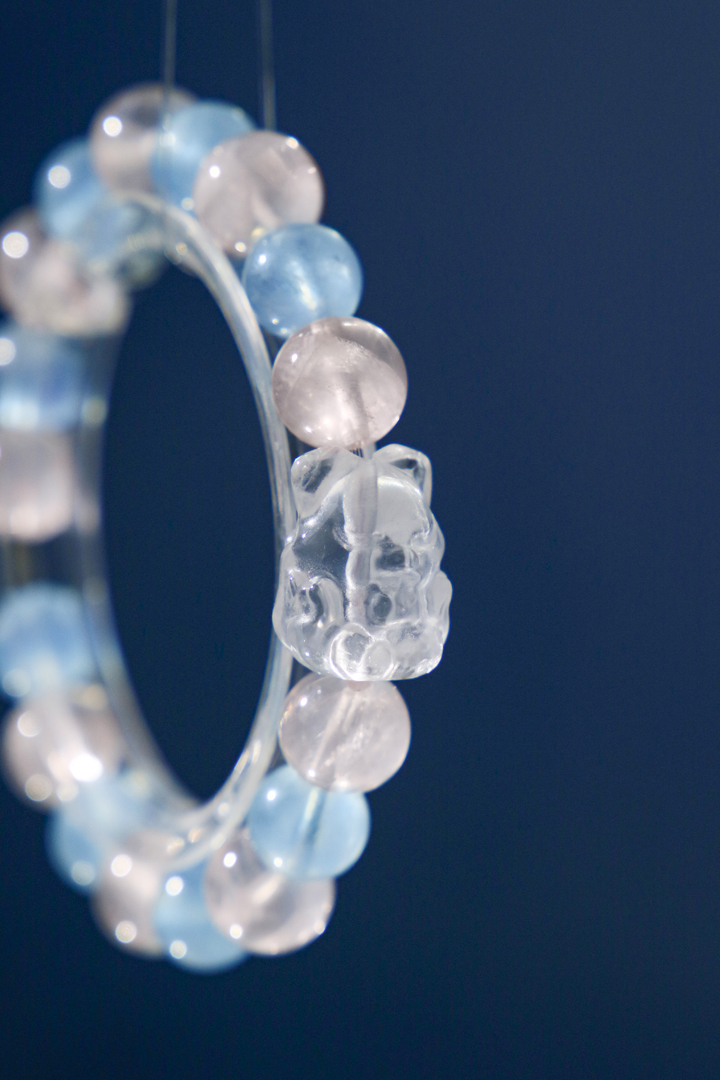 Aquamarine & Rose Quartz - Celestial Fox Bracelet