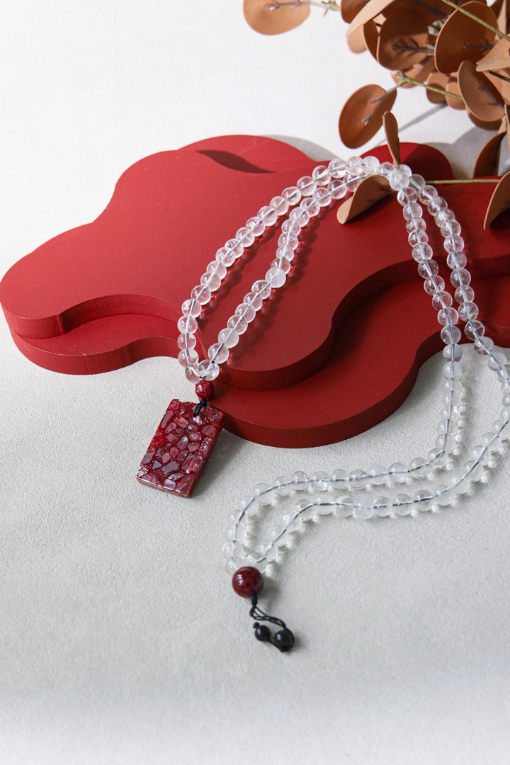 100% HAND-CARVED Cinnabar Protection Plaque