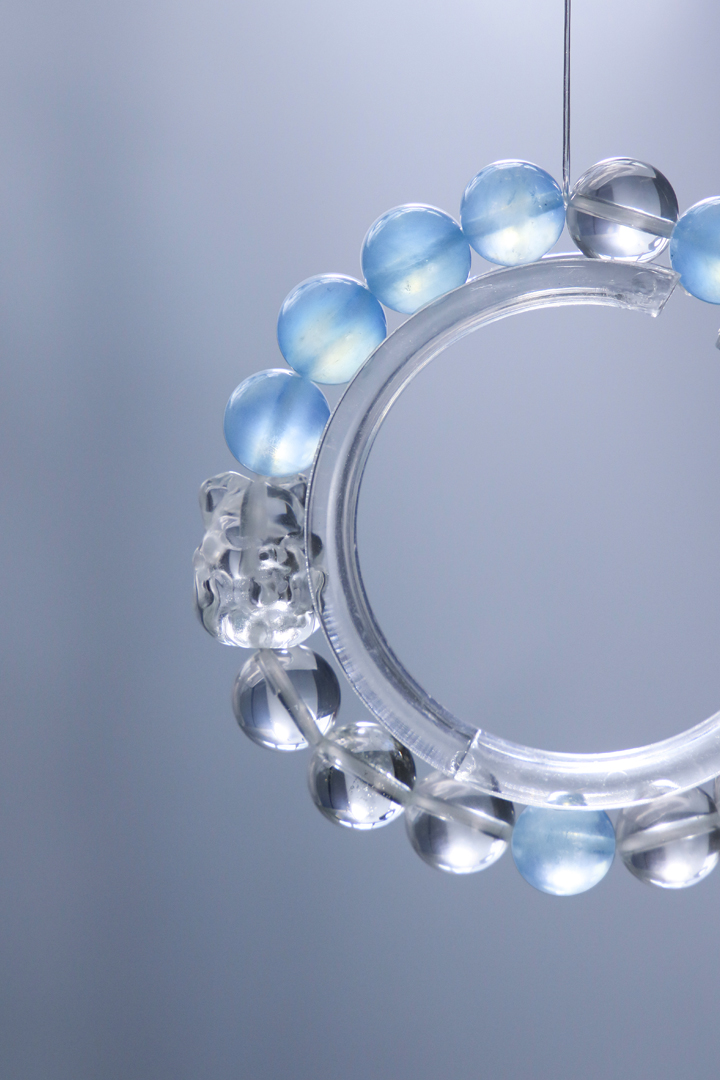 Aquamarine & Clear Quartz - Celestial Fox Bracelet