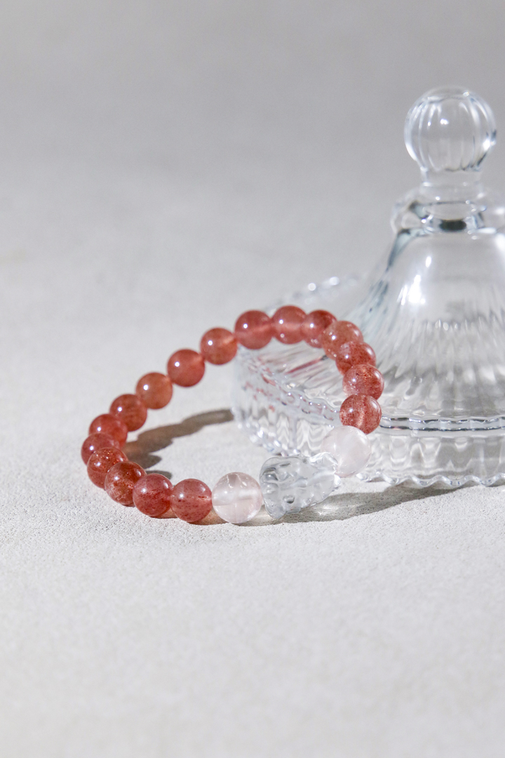 Strawberry Quartz - Celestial Fox Love Attraction Bracelet