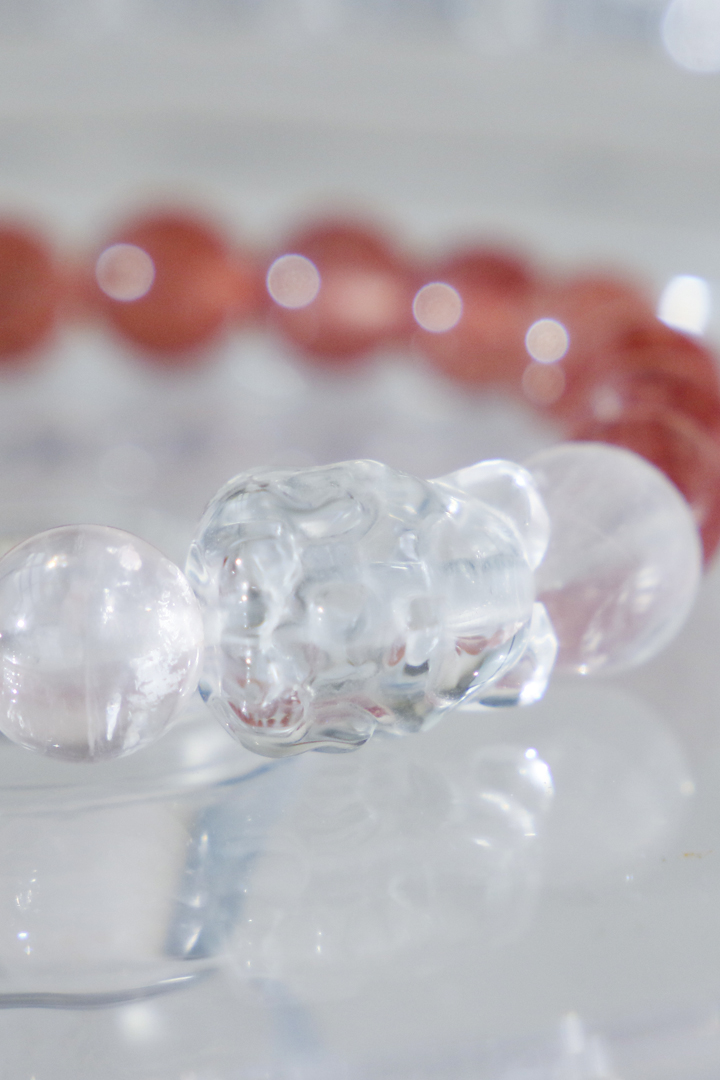 Strawberry Quartz - Celestial Fox Love Attraction Bracelet