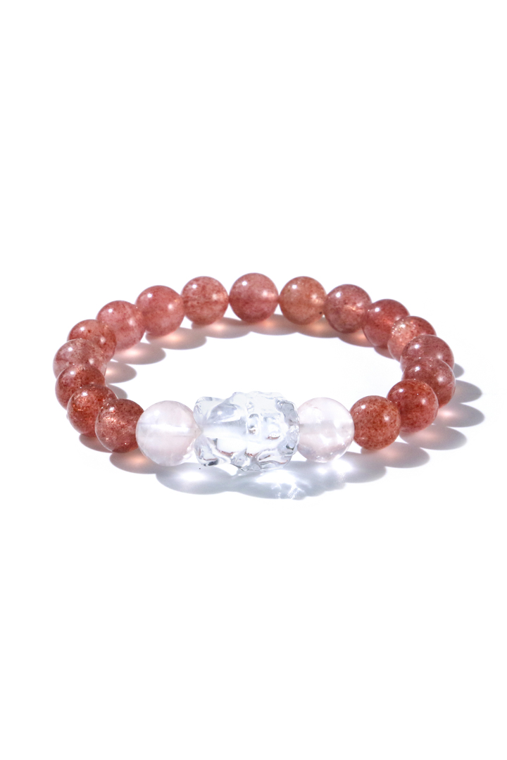 Strawberry Quartz - Celestial Fox Love Attraction Bracelet