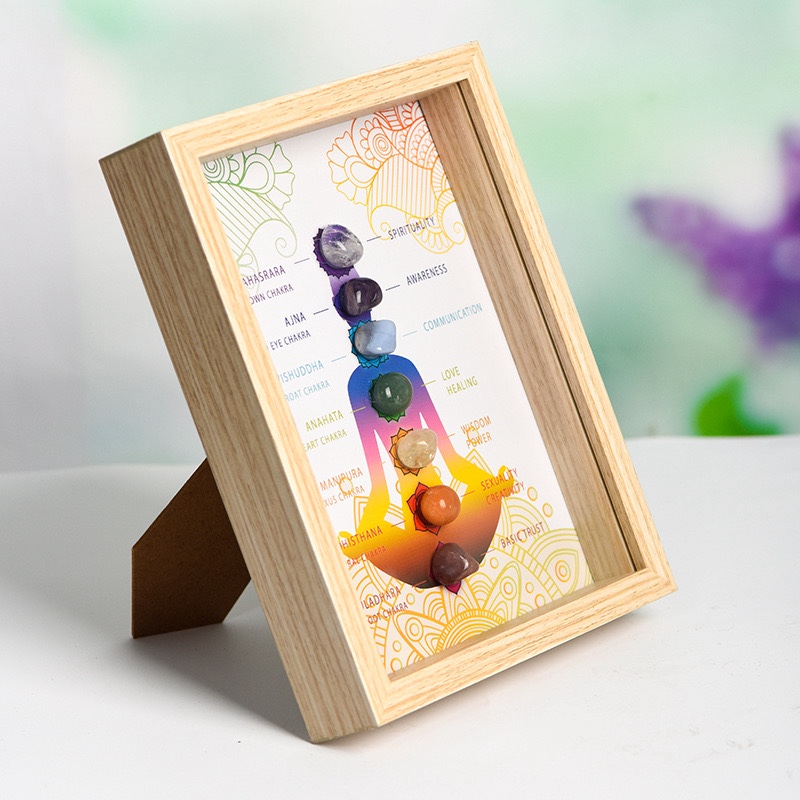 7 Chakra Healing Gemstone Picture Frame (With Meaning)