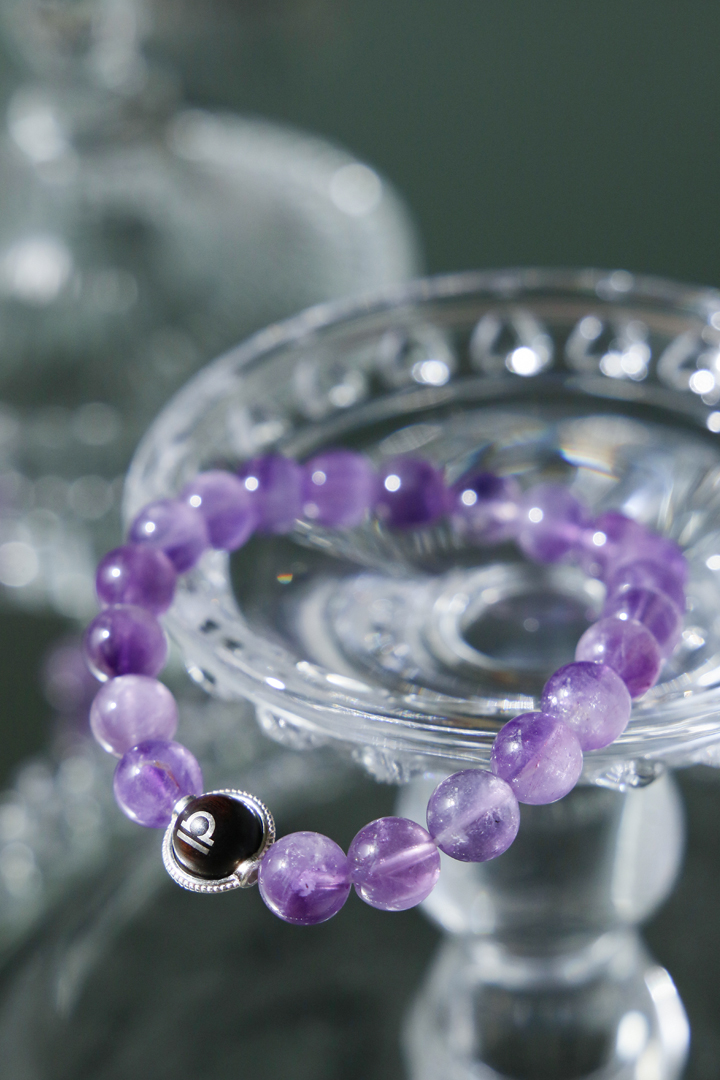 Amethyst Libra Zodiac Bracelet