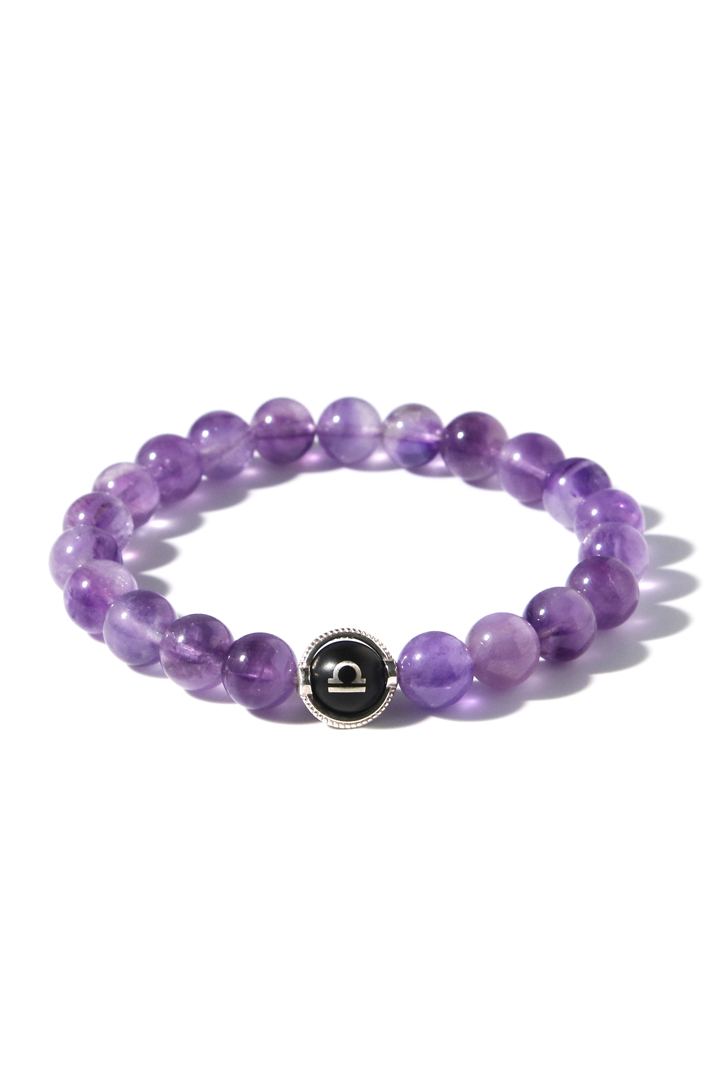 Amethyst Libra Zodiac Bracelet