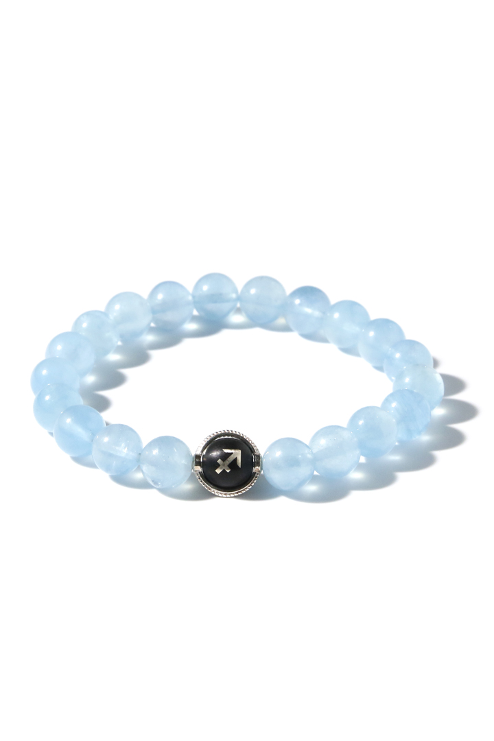 Aquamarine Sagittarius Zodiac Bracelet