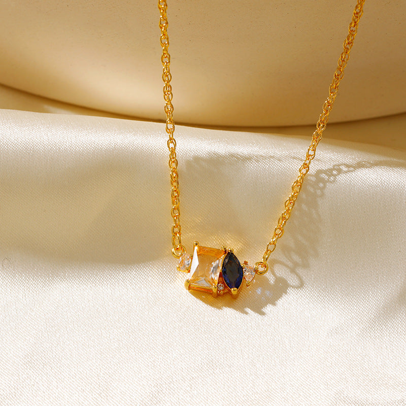 Dual Charm Birthstone Necklace