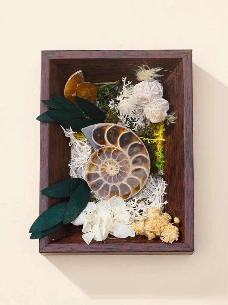 Crystal Preserved Flower Micro-Landscape in Black Drawer Box | Eternal Bloom Series