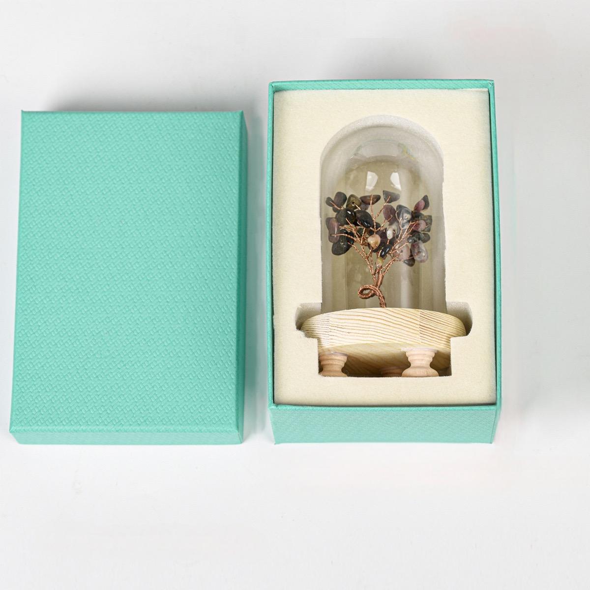 Crystal Tree with Dome Cover – Handcrafted Energy Decor for Home & Office