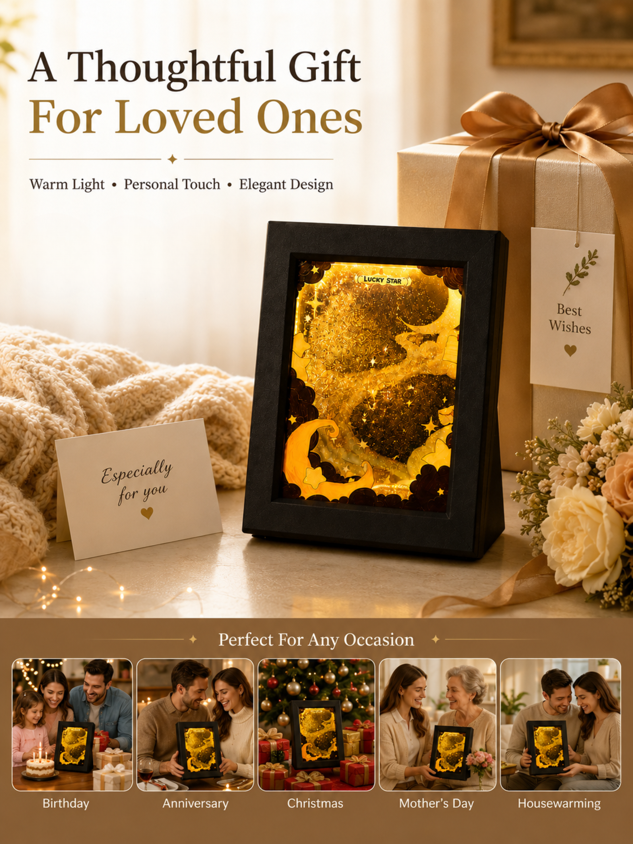 DIY Flowing Sand Glow Photo Frame Lamp