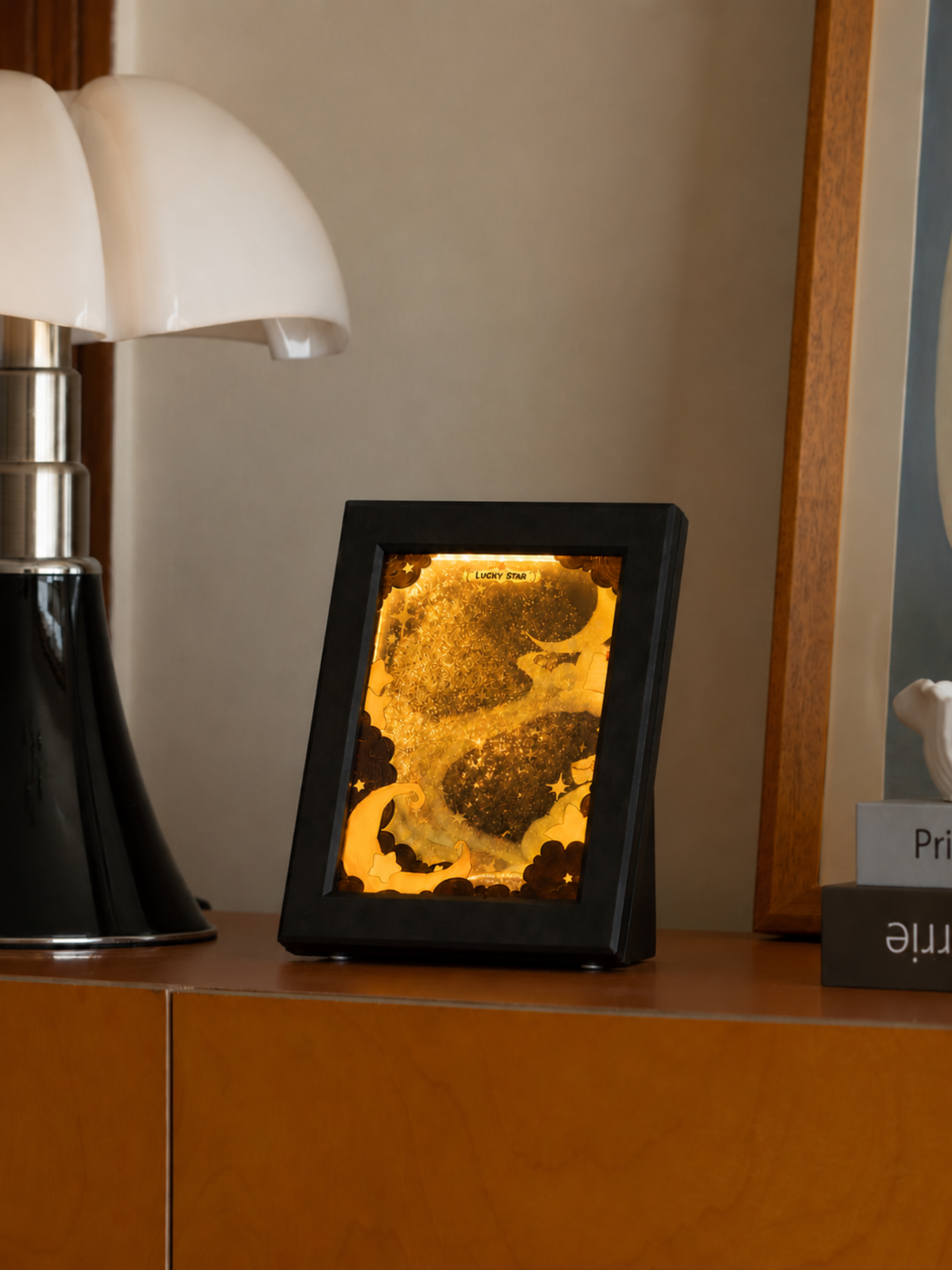 DIY Flowing Sand Glow Photo Frame Lamp