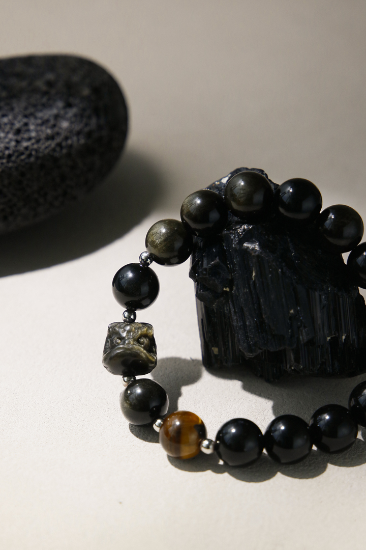Golden Obsidian Lion - Money Magnet Bracelet