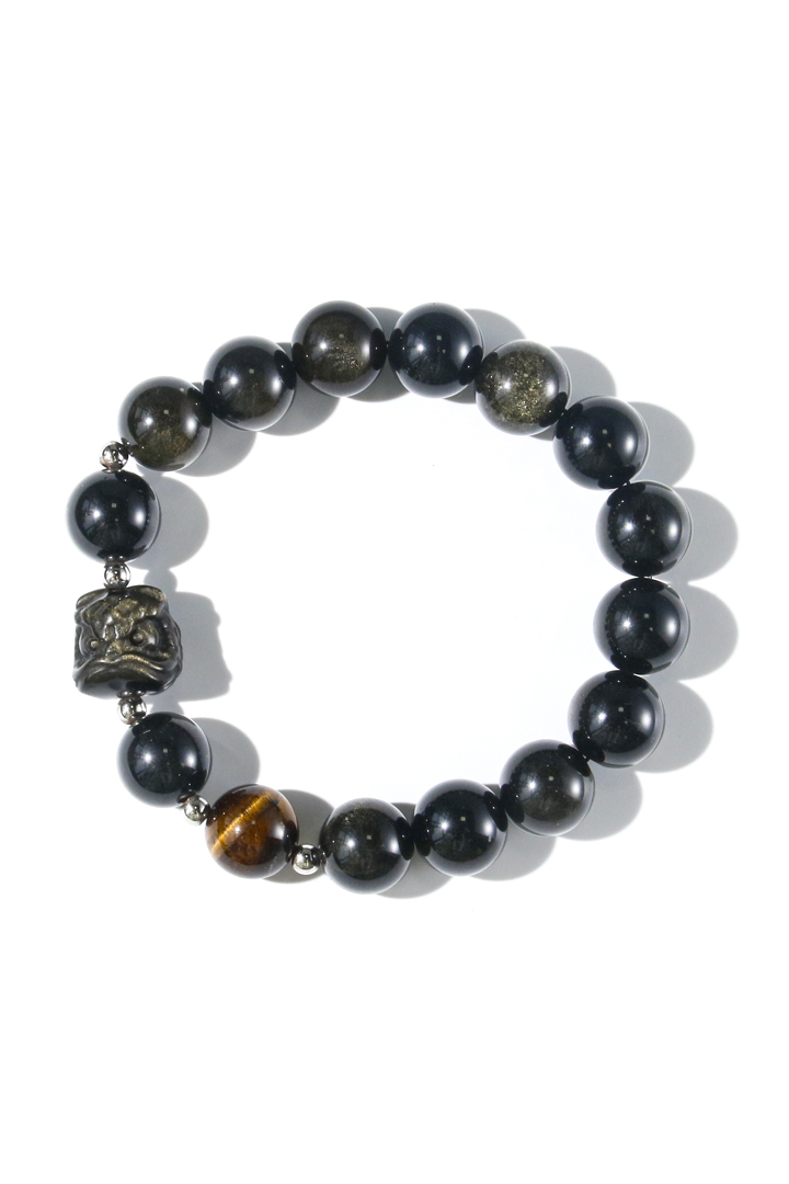 Golden Obsidian Lion - Money Magnet Bracelet
