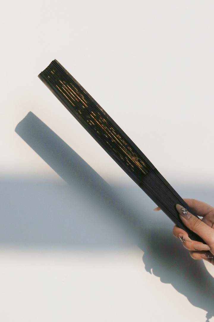 Hands Fan with Golden Talismans - Home Decor