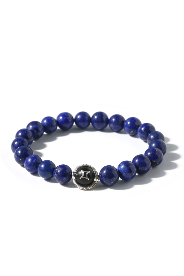 Lapis Lazuli Gemini Zodiac Bracelet