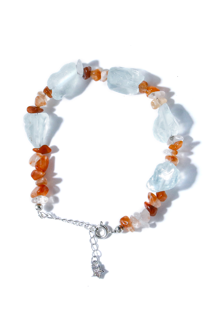 Leo Red Rutilated Zodiac Bracelet 