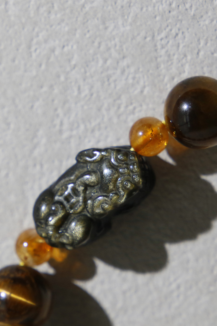 Tiger's Eye Pixiu - Money Magnet Bracelet