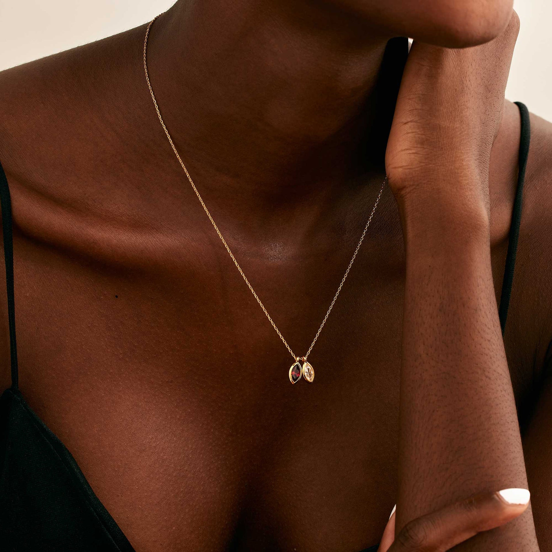 Birthstone Necklace – Gold Vermeil