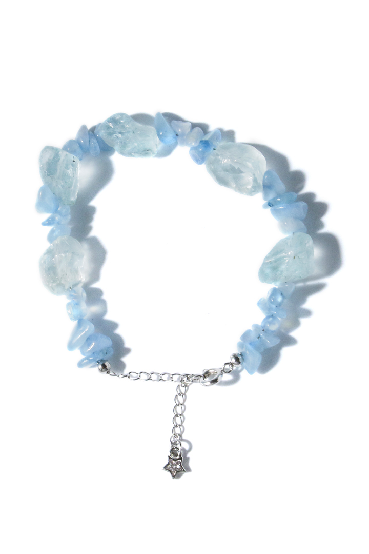Pisces Aquamarine Zodiac Bracelet