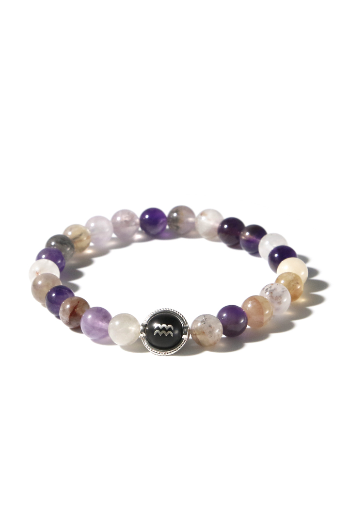 Super Seven Aquarius Zodiac Bracelet