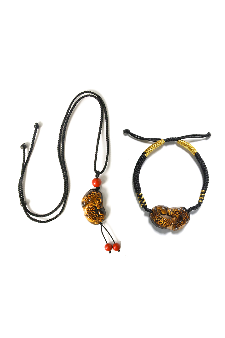 Tiger's Eye Pixiu Bracelet & Necklace