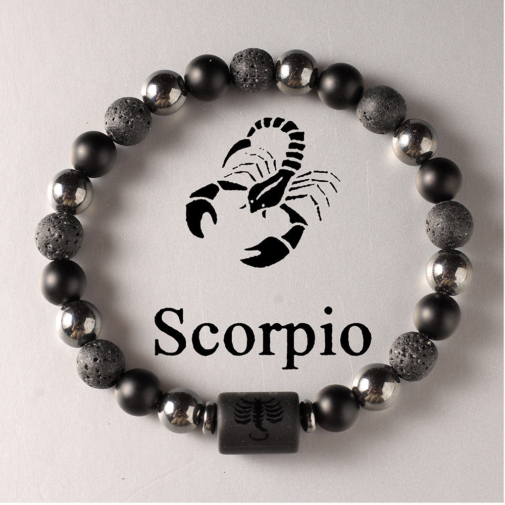 12 Zodiac Sign Crystal Bracelets