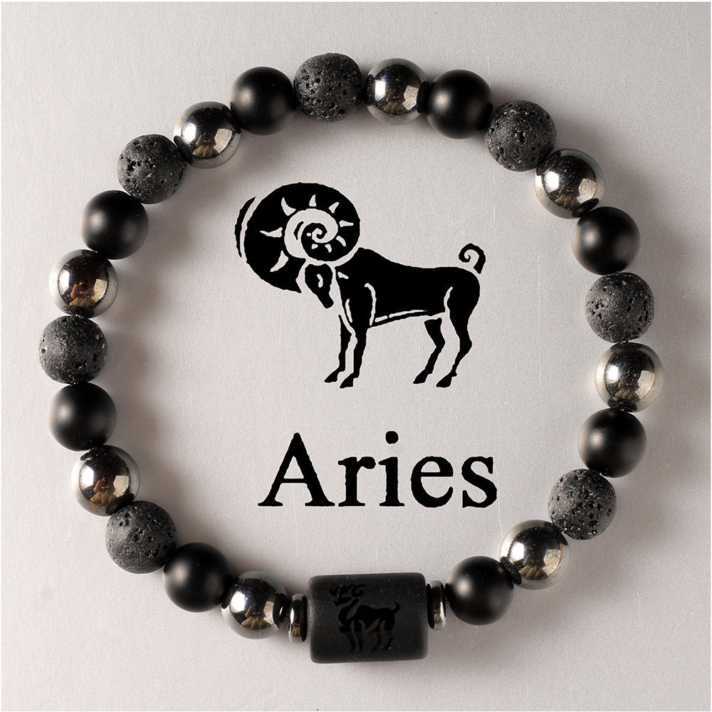 12 Zodiac Sign Crystal Bracelets