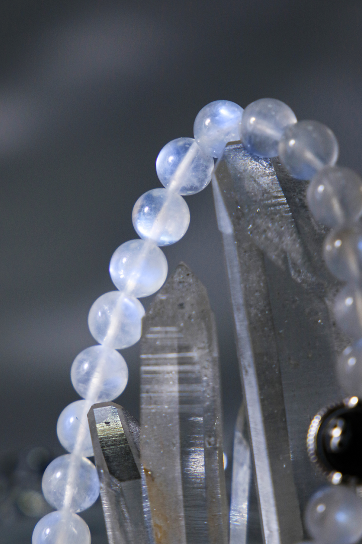 Blue Moonstone Cancer Zodiac Bracelet