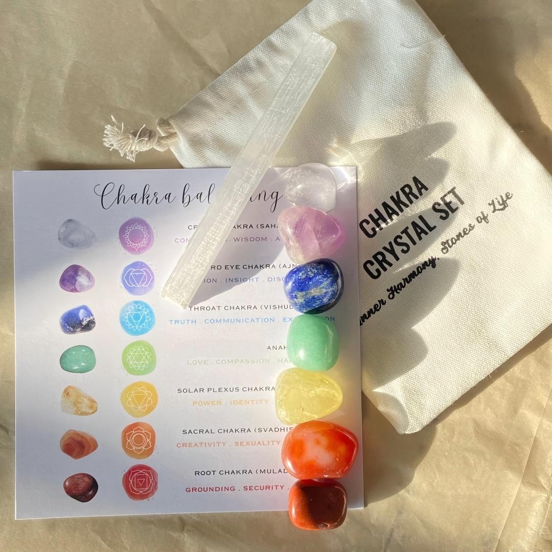 Seven Chakra Healing Stone Set