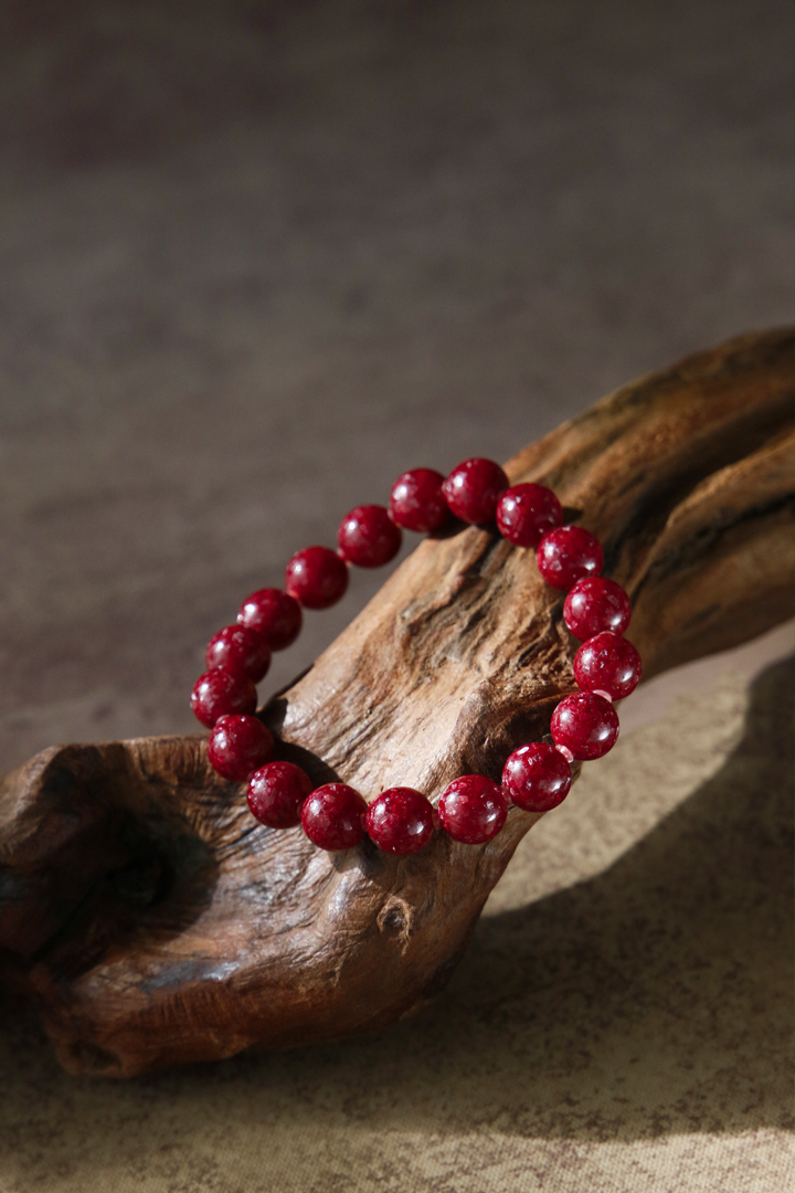 Cinnabar Bracelet - 100% HAND-CARVED