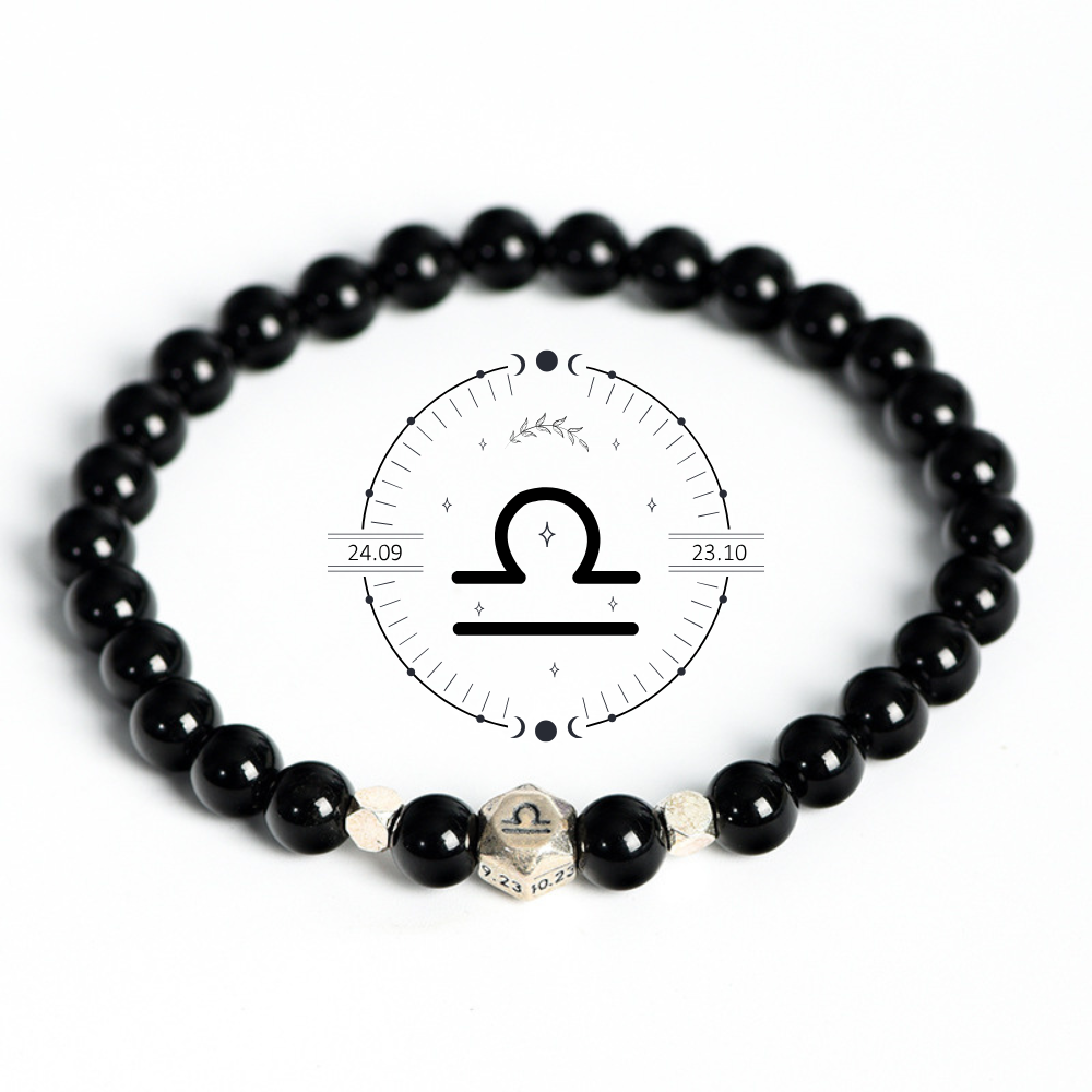 Obsidian Zodiac Protection Bracelet