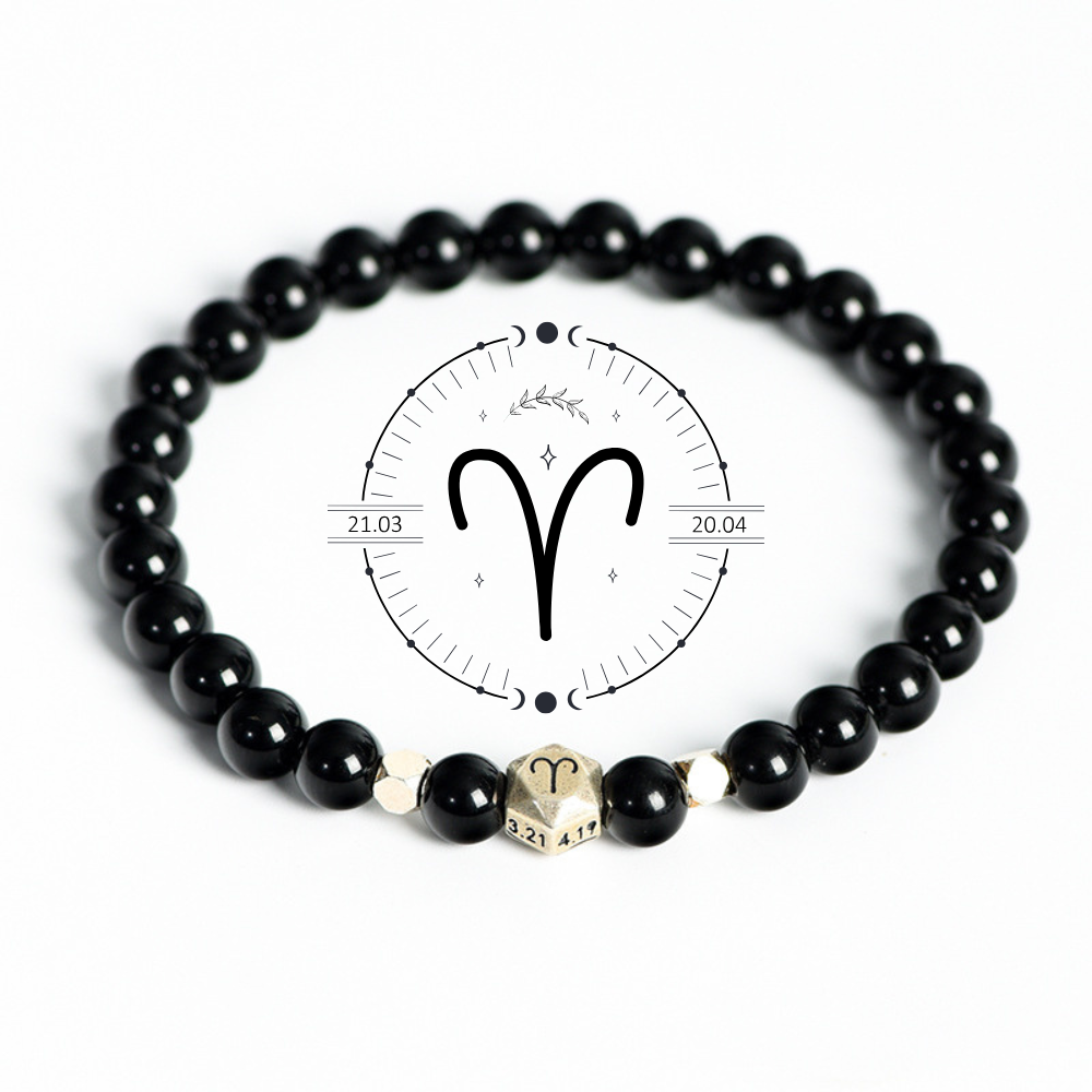 Obsidian Zodiac Protection Bracelet
