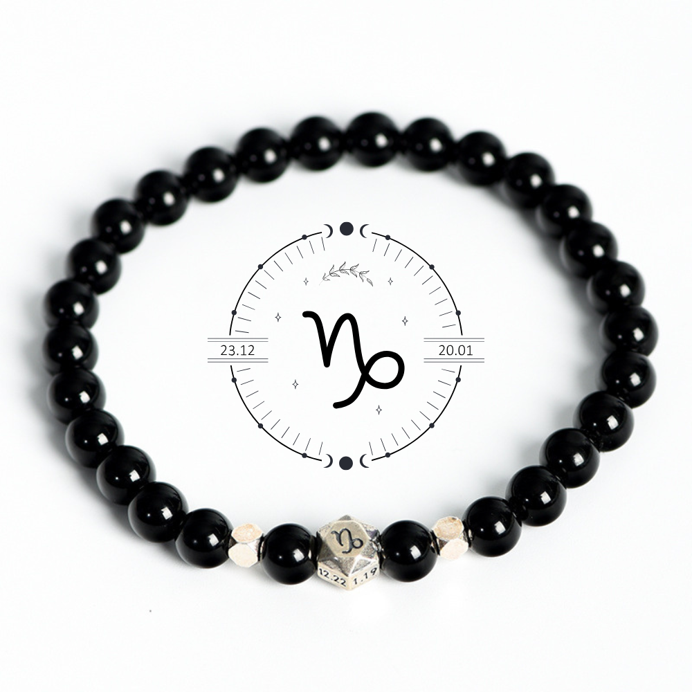 Obsidian Zodiac Protection Bracelet