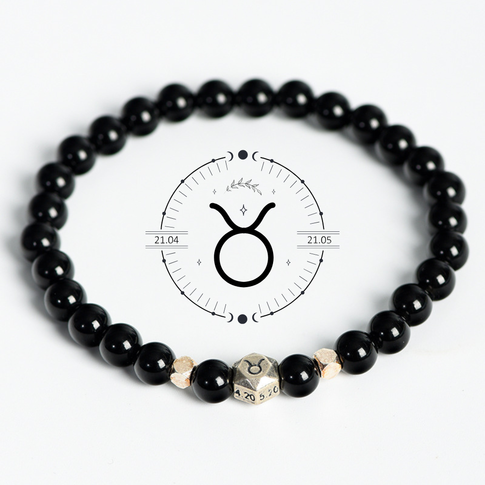 Obsidian Zodiac Protection Bracelet